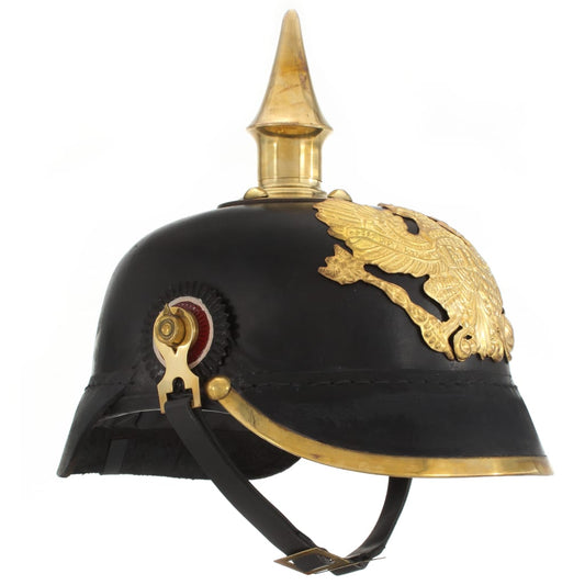 Pickelhaube Germaans replica LARP staal zwart is nu te koop bij PeponiXL, paradijselijk wonen!