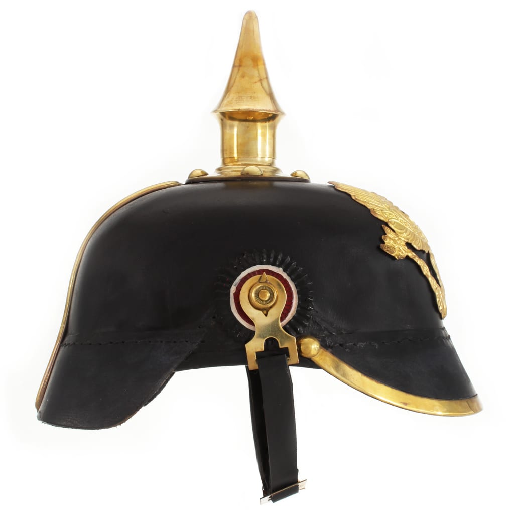 Pickelhaube Germaans replica LARP staal zwart is nu te koop bij PeponiXL, paradijselijk wonen!