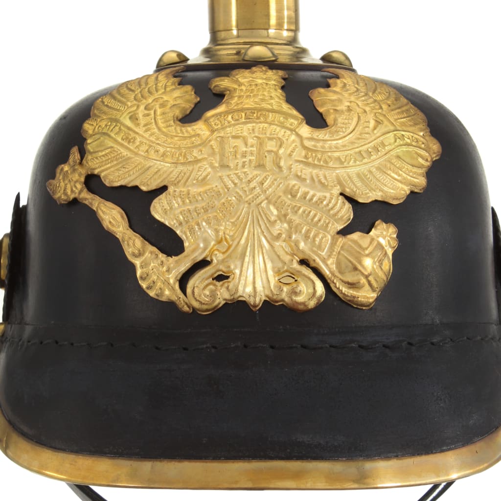 Pickelhaube Germaans replica LARP staal zwart is nu te koop bij PeponiXL, paradijselijk wonen!