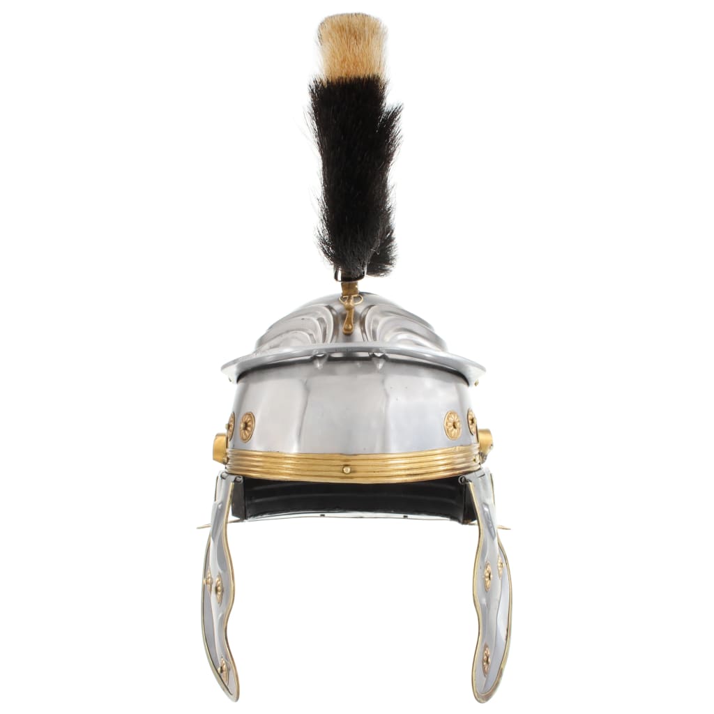 Soldatenhelm Romeins replica LARP staal zilverkleurig is nu te koop bij PeponiXL, paradijselijk wonen!
