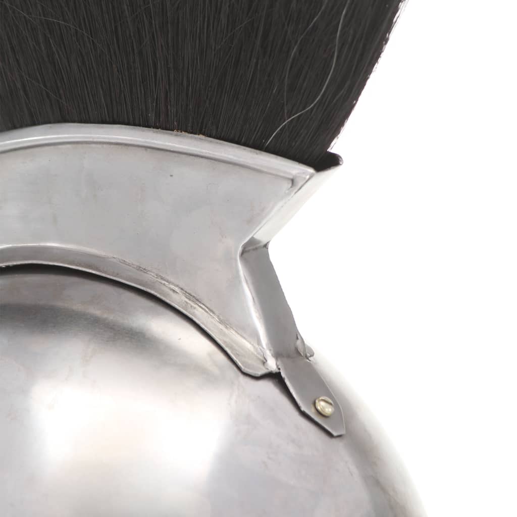 Soldatenhelm Grieks replica LARP staal zilverkleurig is nu te koop bij PeponiXL, paradijselijk wonen!
