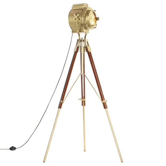 Vloerlamp driepoot 193 cm massief mangohout is nu te koop bij PeponiXL, paradijselijk wonen!