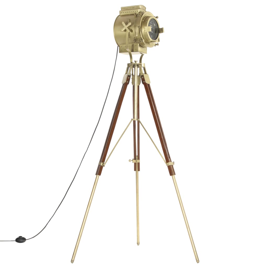 Vloerlamp driepoot 193 cm massief mangohout is nu te koop bij PeponiXL, paradijselijk wonen!