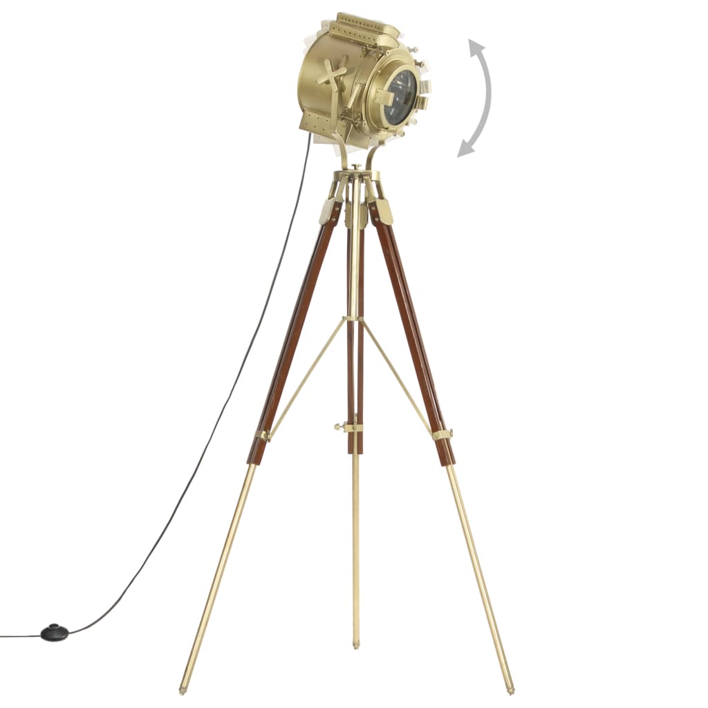 Vloerlamp driepoot 193 cm massief mangohout is nu te koop bij PeponiXL, paradijselijk wonen!