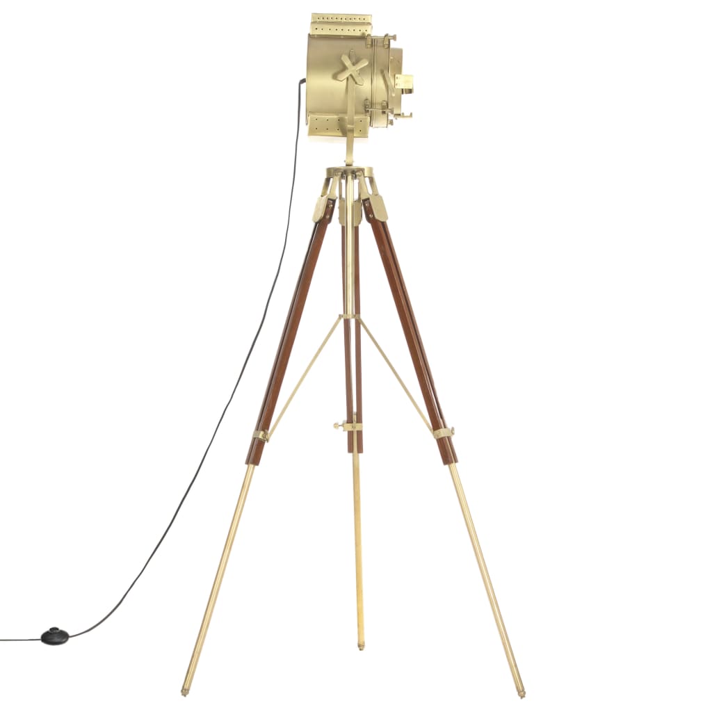 Vloerlamp driepoot 193 cm massief mangohout is nu te koop bij PeponiXL, paradijselijk wonen!