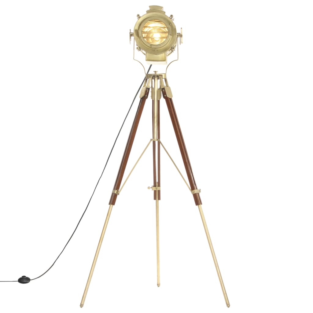 Vloerlamp driepoot 193 cm massief mangohout is nu te koop bij PeponiXL, paradijselijk wonen!