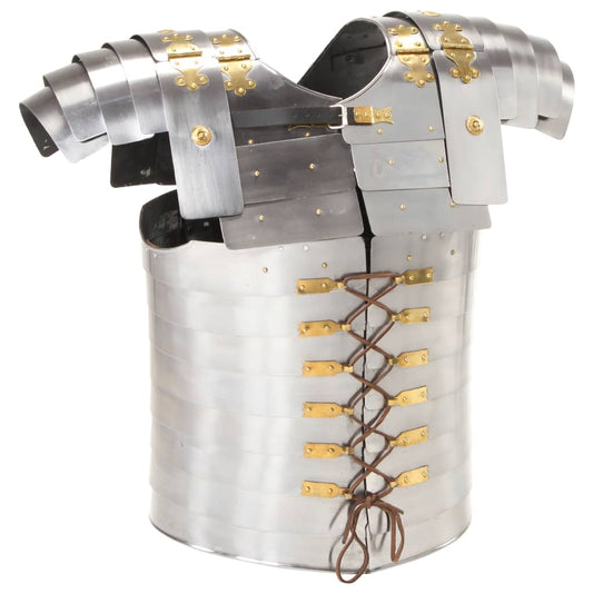 Lichaamsharnas Romeins replica LARP staal zilverkleurig is nu te koop bij PeponiXL, paradijselijk wonen!