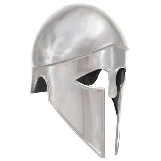 Soldatenhelm Grieks replica LARP staal zilverkleurig is nu te koop bij PeponiXL, paradijselijk wonen!