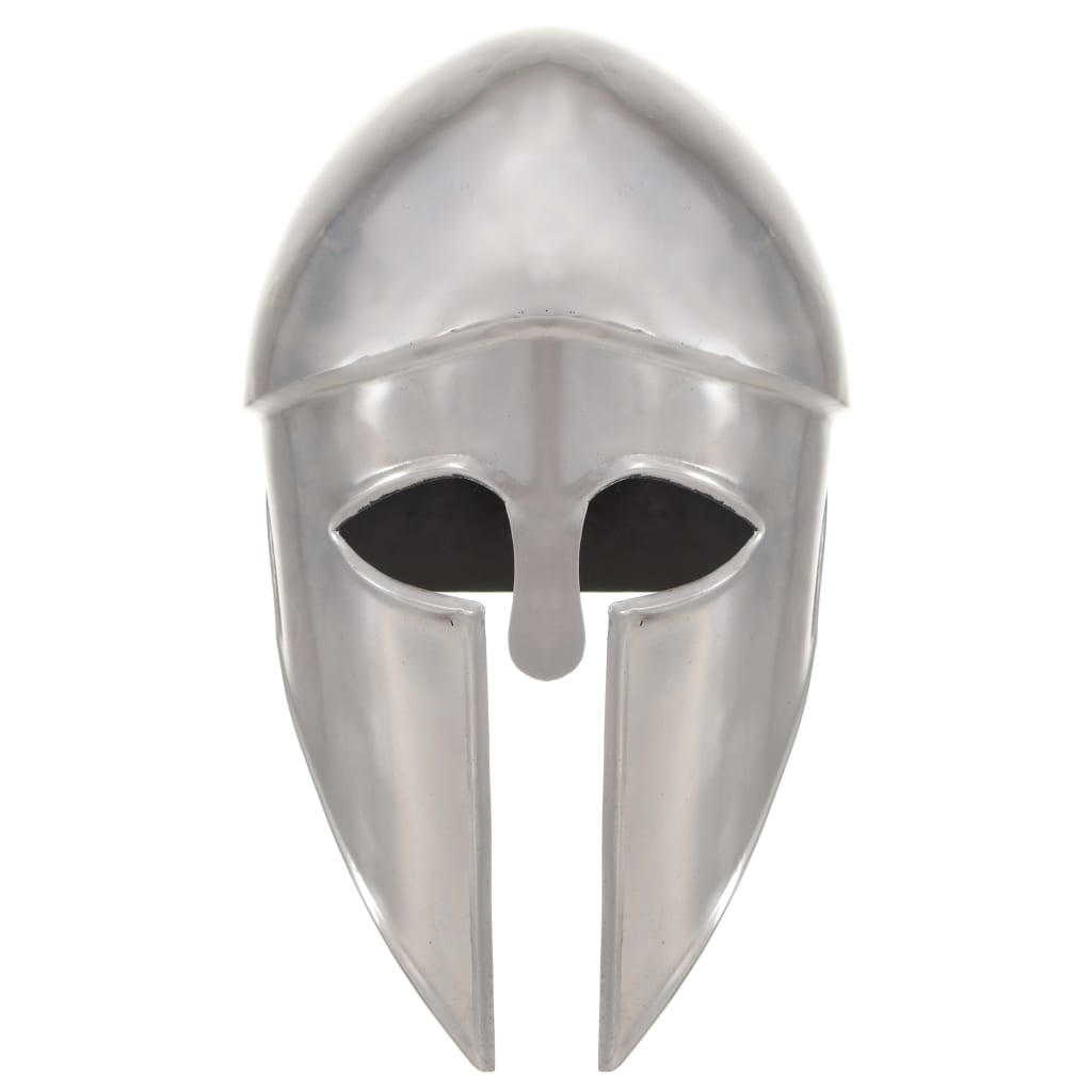 Soldatenhelm Grieks replica LARP staal zilverkleurig is nu te koop bij PeponiXL, paradijselijk wonen!
