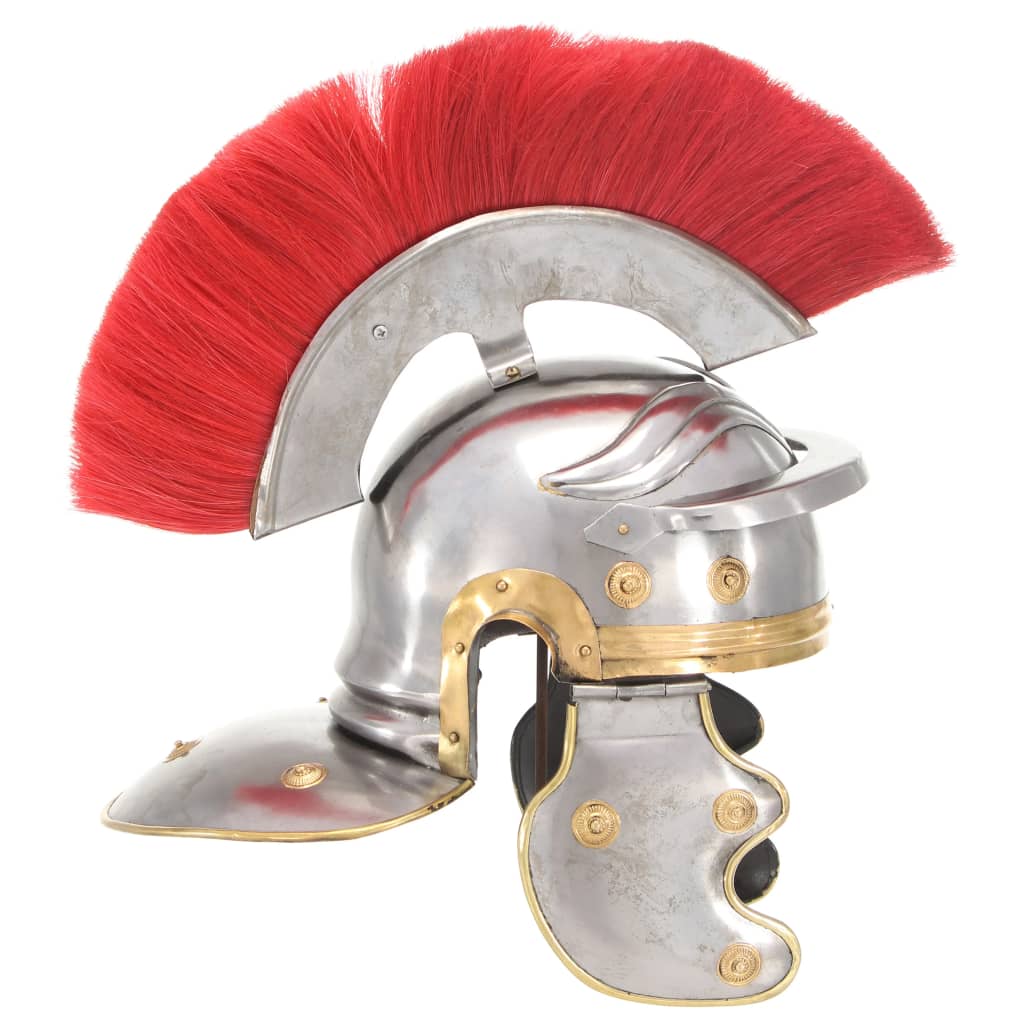 Soldatenhelm Romeins replica staal zilverkleurig is nu te koop bij PeponiXL, paradijselijk wonen!
