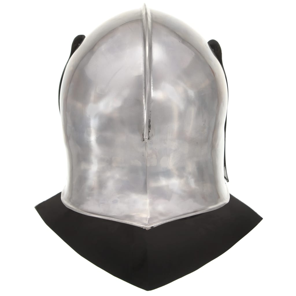 Ridderhelm middeleeuws replica LARP staal zilverkleurig is nu te koop bij PeponiXL, paradijselijk wonen!