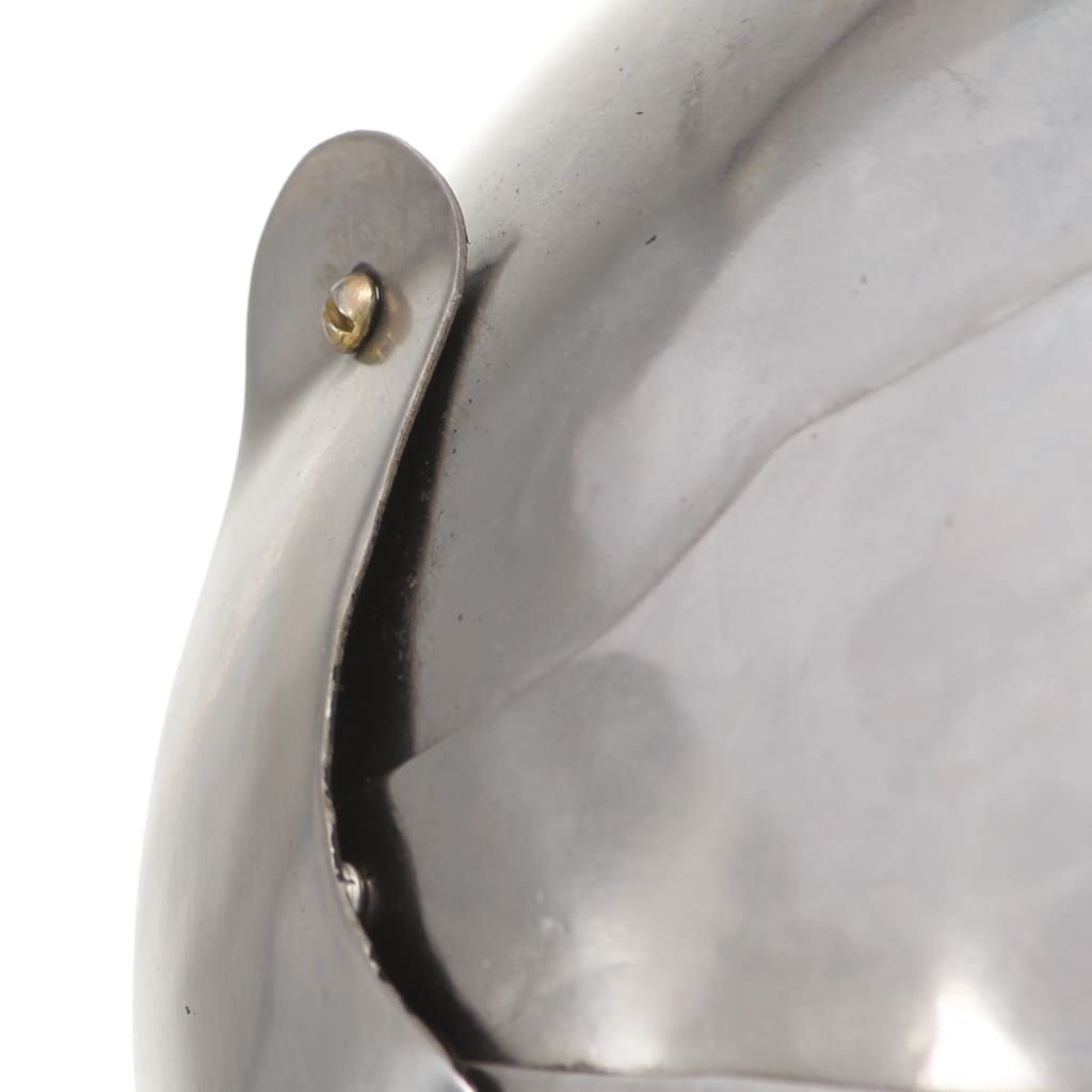 Ridderhelm middeleeuws replica LARP staal zilverkleurig is nu te koop bij PeponiXL, paradijselijk wonen!