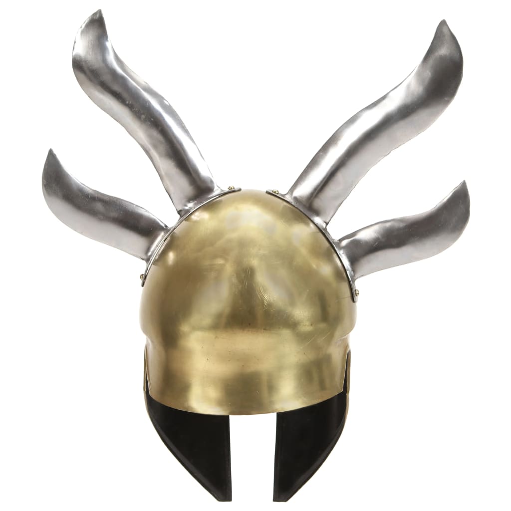 Soldatenhelm Grieks replica LARP staal messingkleurig is nu te koop bij PeponiXL, paradijselijk wonen!