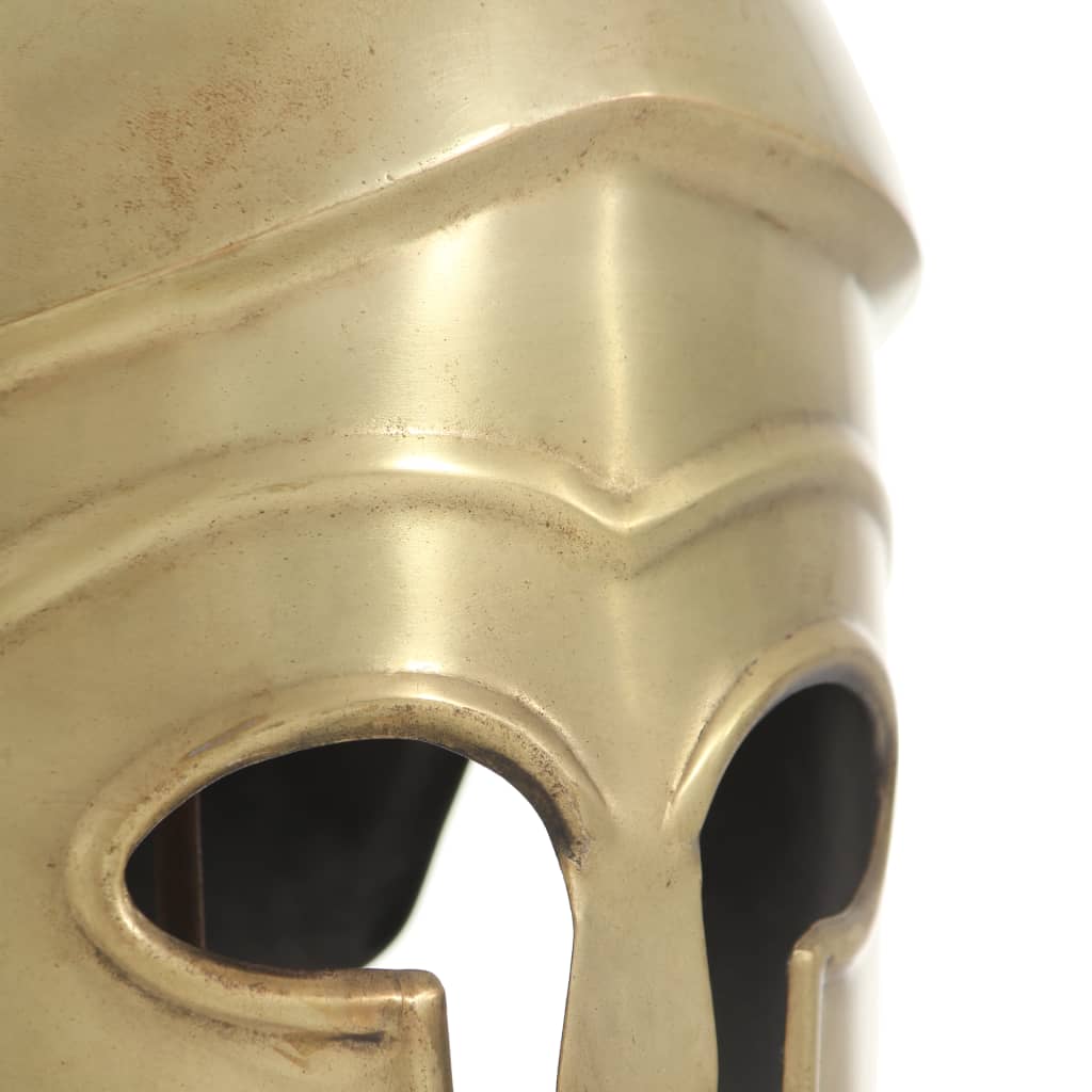 Soldatenhelm Grieks replica LARP staal messingkleurig is nu te koop bij PeponiXL, paradijselijk wonen!