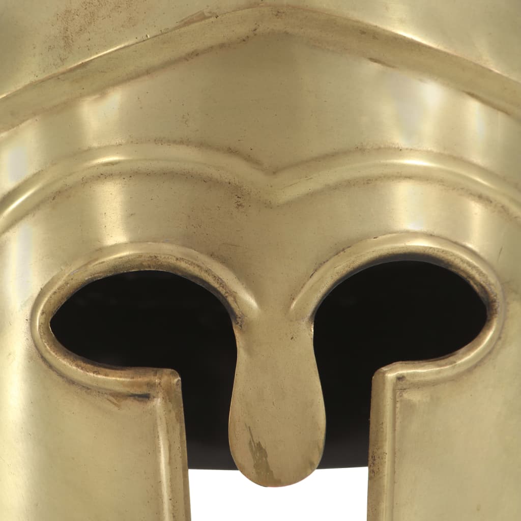 Soldatenhelm Grieks replica LARP staal messingkleurig is nu te koop bij PeponiXL, paradijselijk wonen!