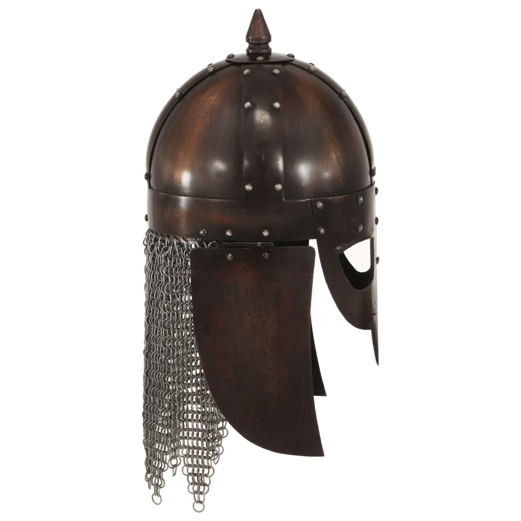 Vikinghelm replica LARP staal koperkleurig is nu te koop bij PeponiXL, paradijselijk wonen!