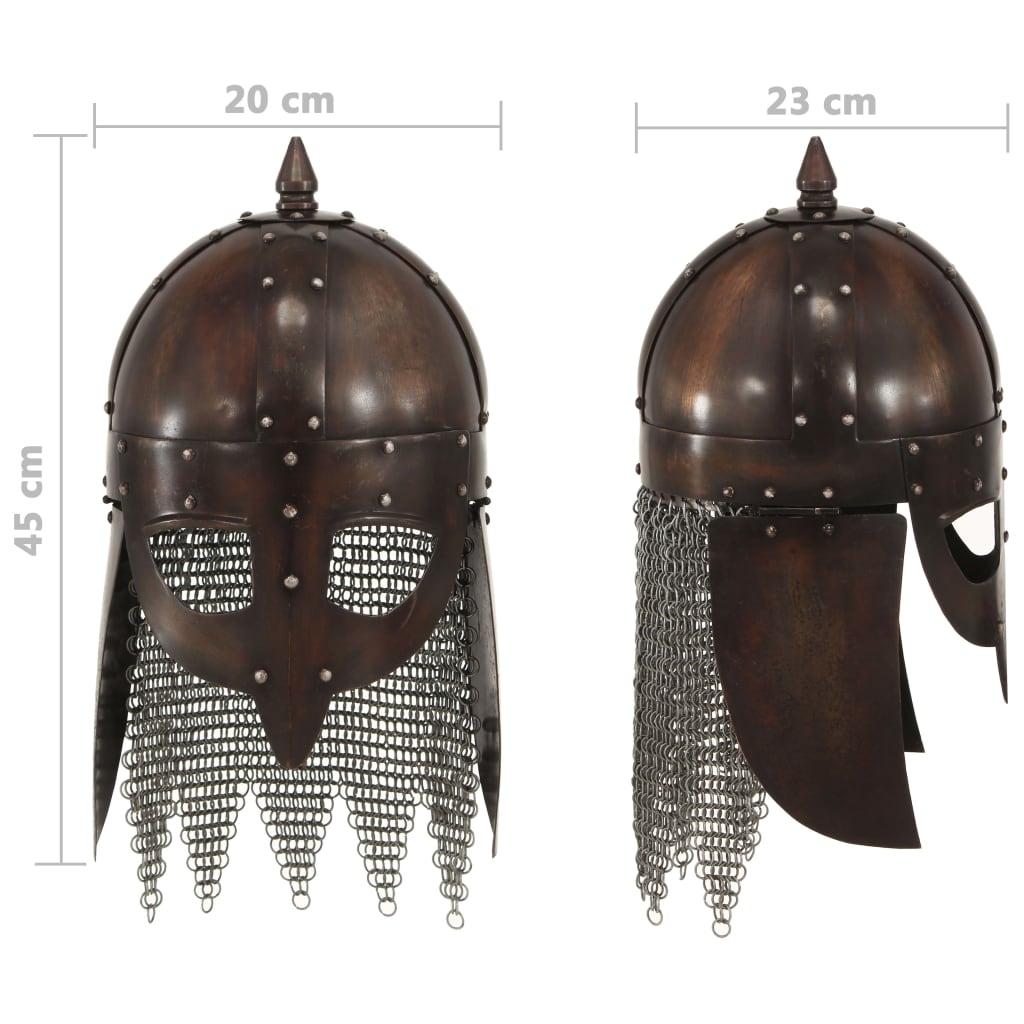 Vikinghelm replica LARP staal koperkleurig is nu te koop bij PeponiXL, paradijselijk wonen!