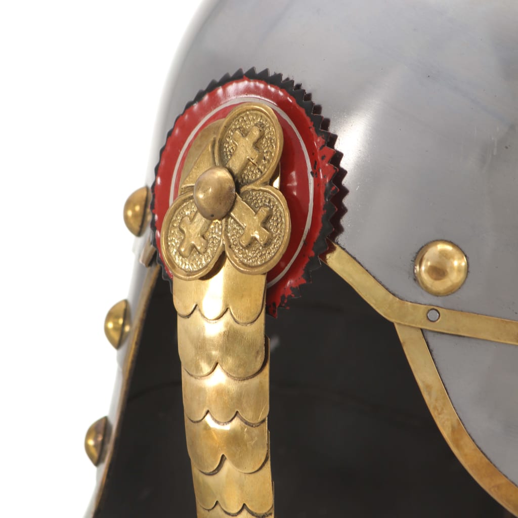 Pickelhaube Germaans replica LARP staal zilverkleurig is nu te koop bij PeponiXL, paradijselijk wonen!