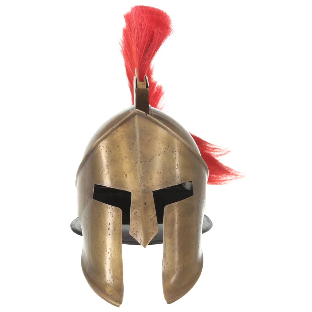 Soldatenhelm Grieks replica LARP staal messingkleurig is nu te koop bij PeponiXL, paradijselijk wonen!