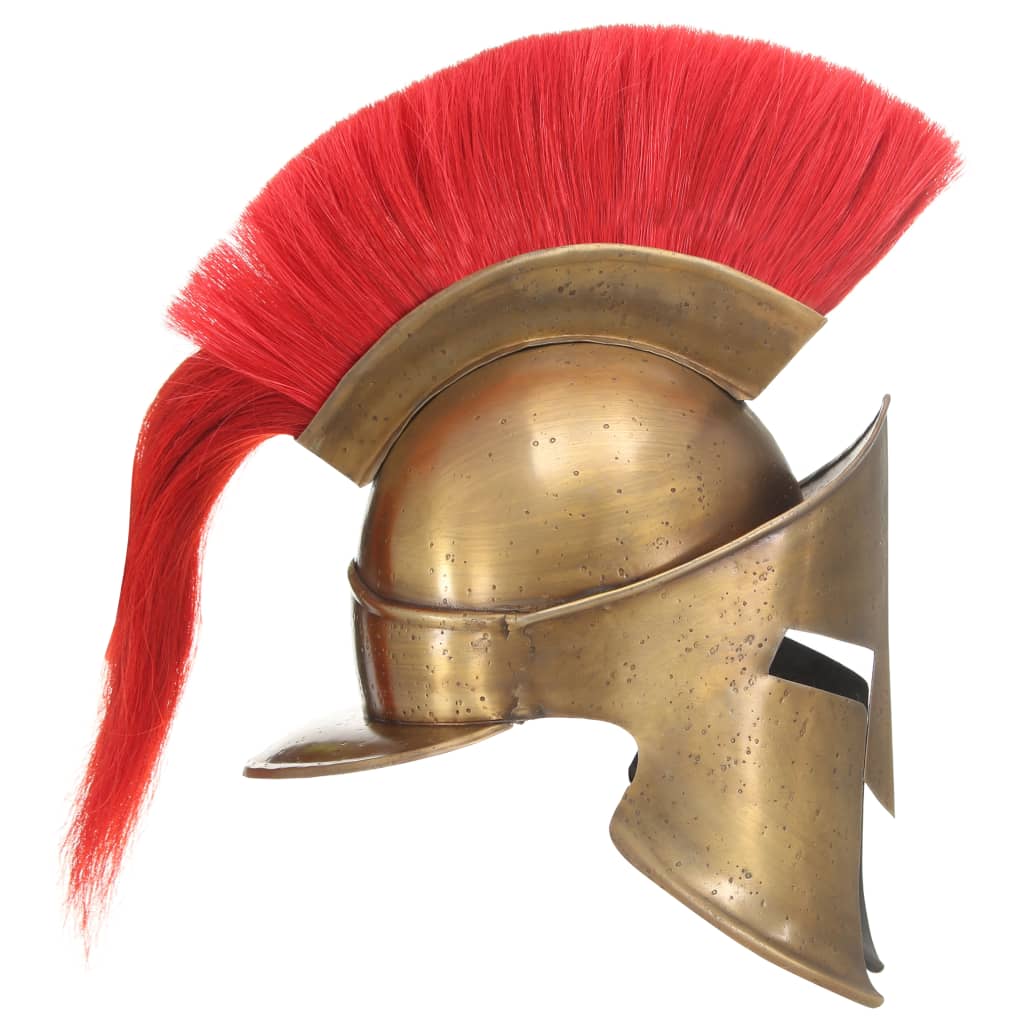 Soldatenhelm Grieks replica LARP staal messingkleurig is nu te koop bij PeponiXL, paradijselijk wonen!