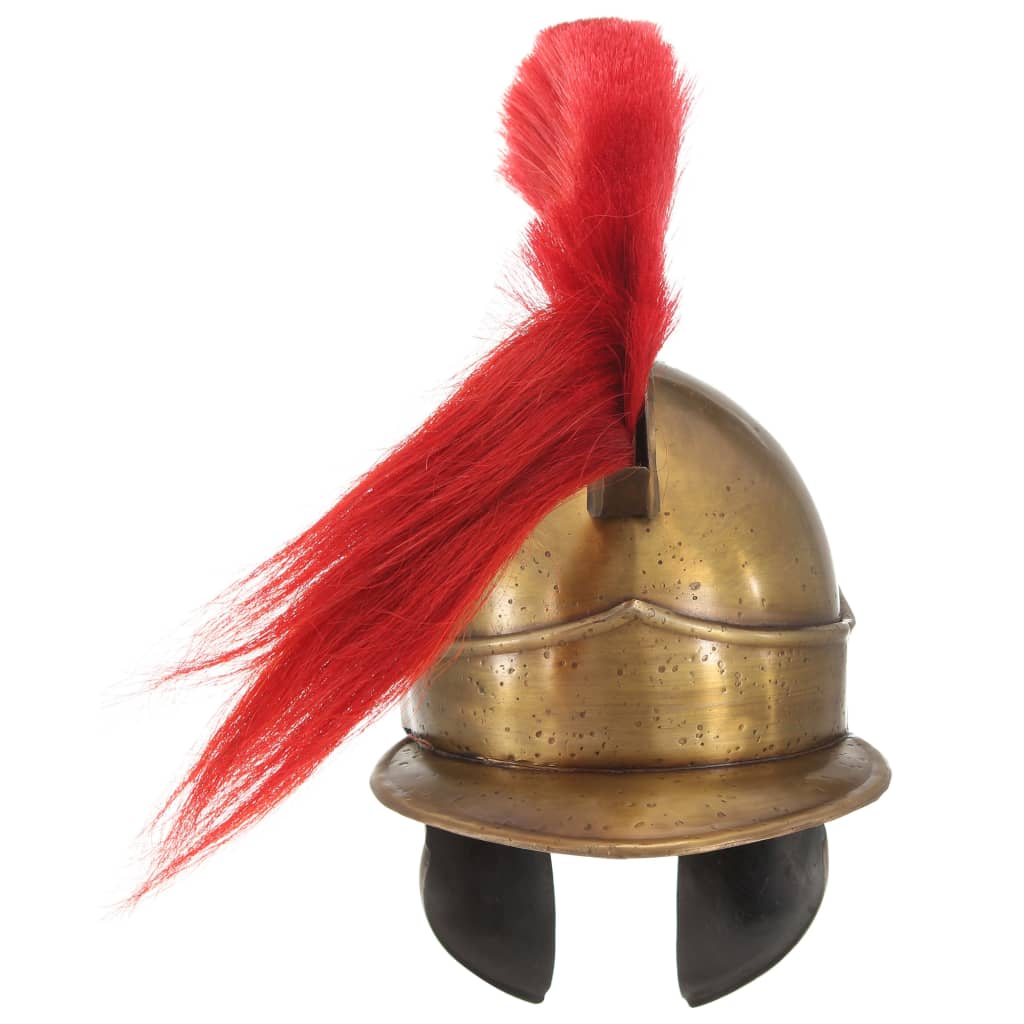 Soldatenhelm Grieks replica LARP staal messingkleurig is nu te koop bij PeponiXL, paradijselijk wonen!