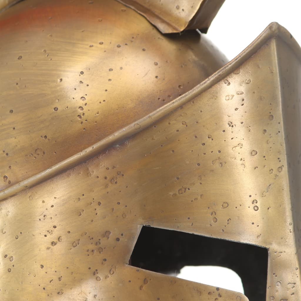 Soldatenhelm Grieks replica LARP staal messingkleurig is nu te koop bij PeponiXL, paradijselijk wonen!