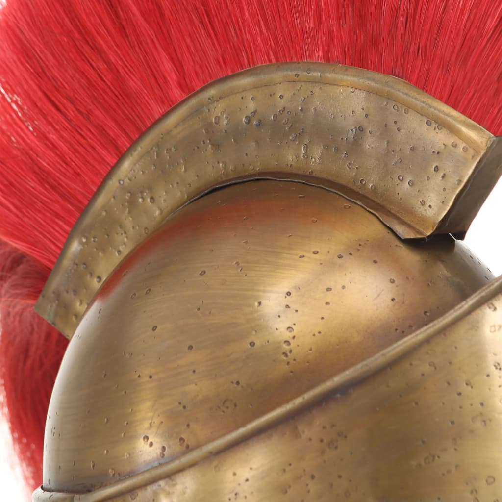 Soldatenhelm Grieks replica LARP staal messingkleurig is nu te koop bij PeponiXL, paradijselijk wonen!