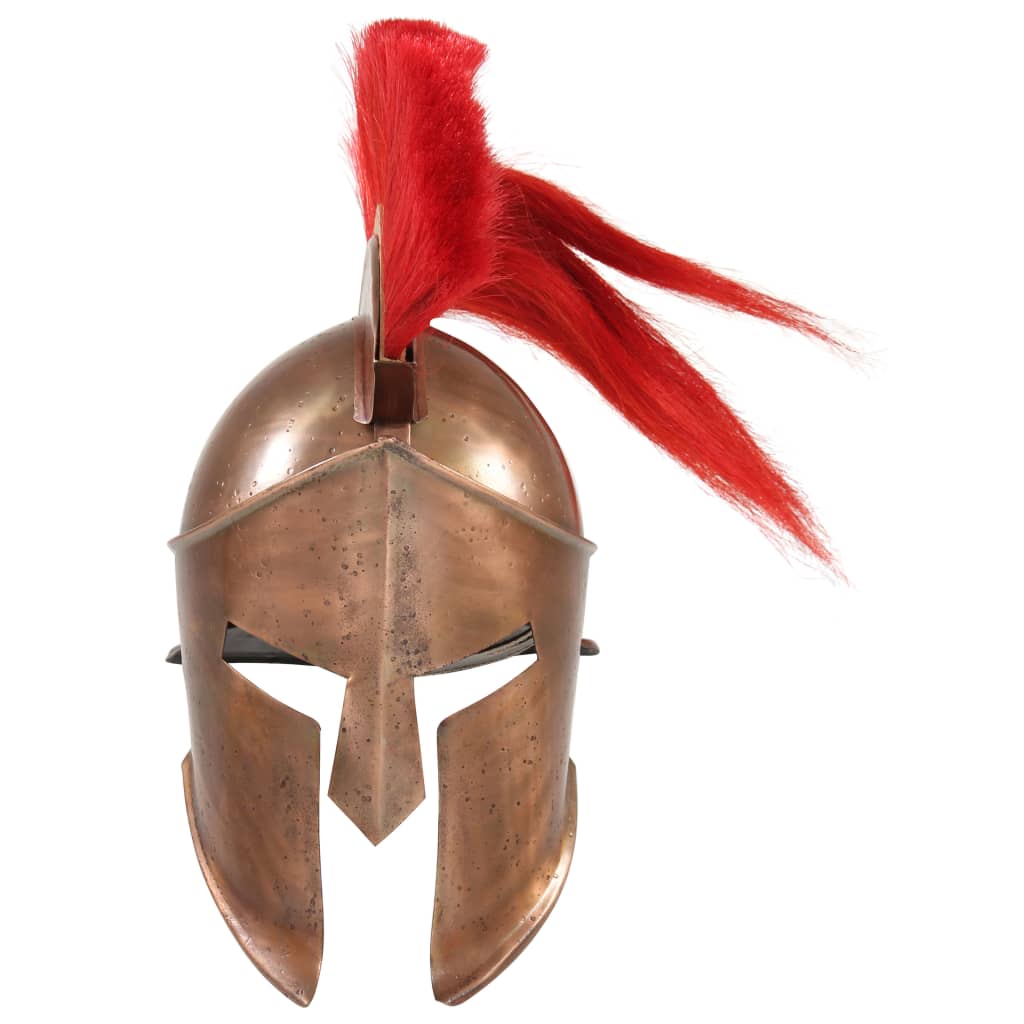 Soldatenhelm Grieks replica LARP staal koperkleurig is nu te koop bij PeponiXL, paradijselijk wonen!