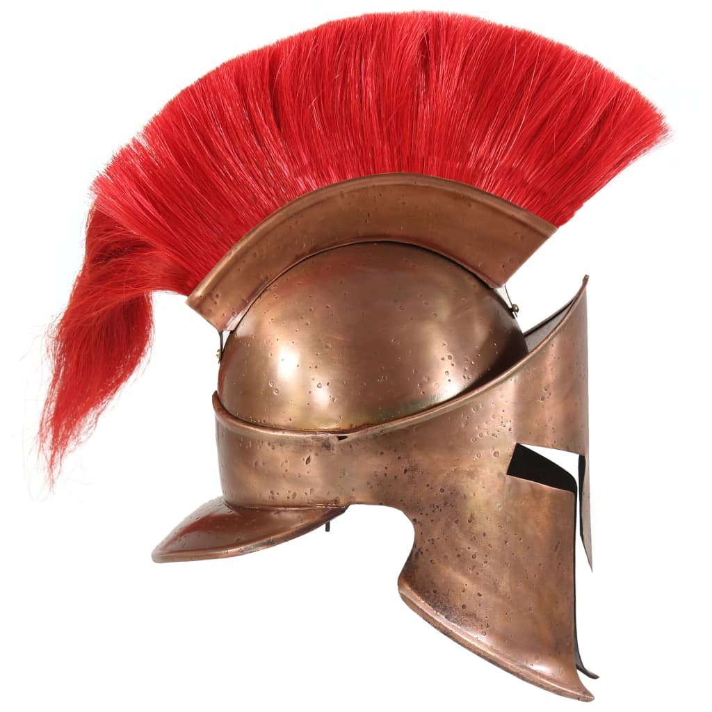 Soldatenhelm Grieks replica LARP staal koperkleurig is nu te koop bij PeponiXL, paradijselijk wonen!