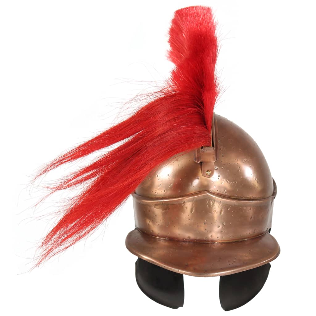 Soldatenhelm Grieks replica LARP staal koperkleurig is nu te koop bij PeponiXL, paradijselijk wonen!