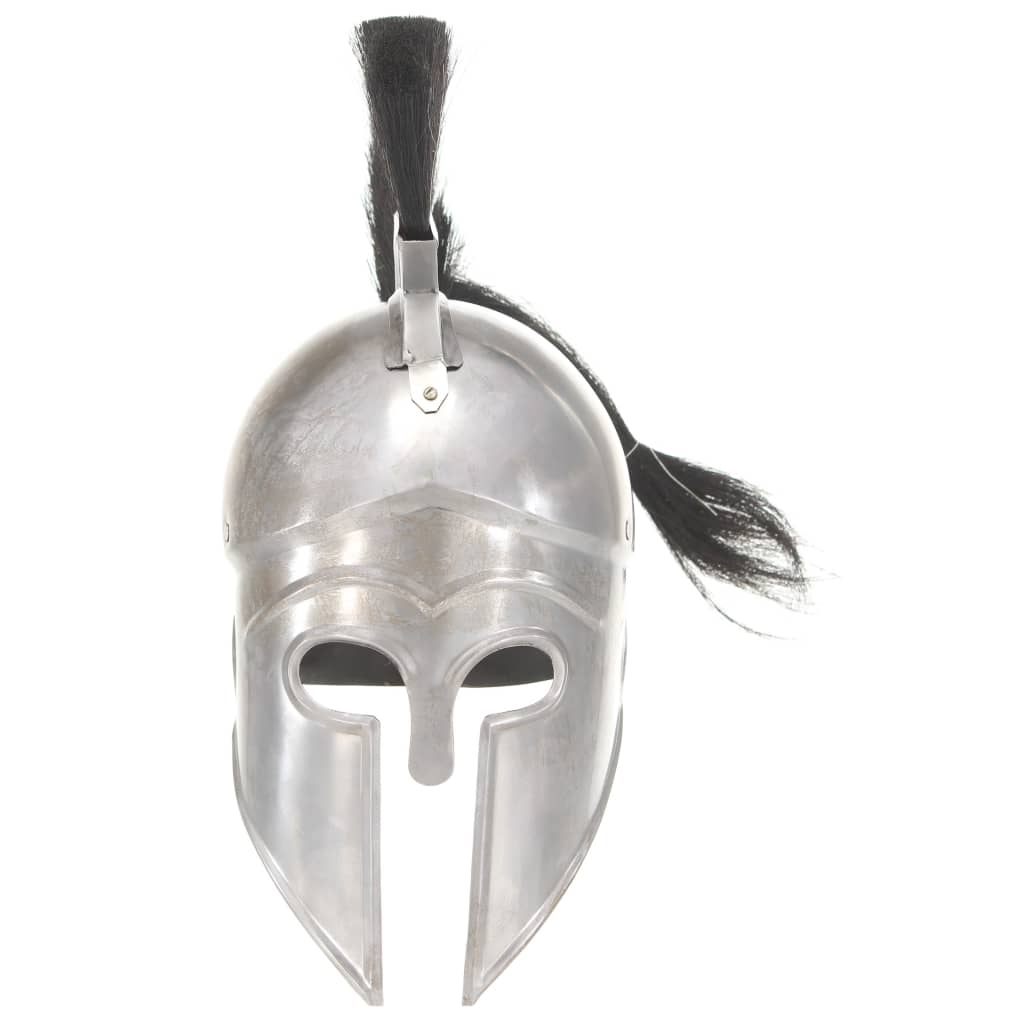 Soldatenhelm Grieks replica LARP staal zilverkleurig is nu te koop bij PeponiXL, paradijselijk wonen!