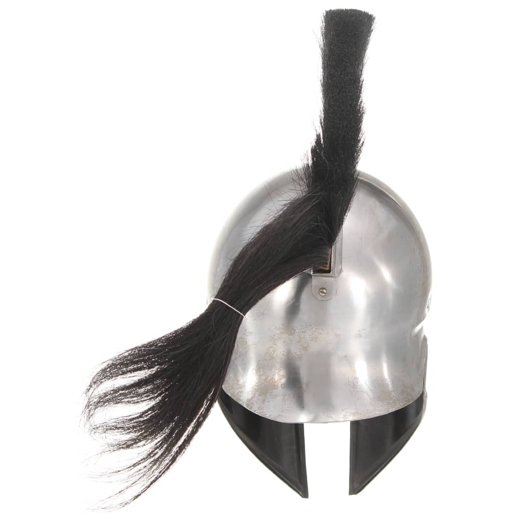 Soldatenhelm Grieks replica LARP staal zilverkleurig is nu te koop bij PeponiXL, paradijselijk wonen!