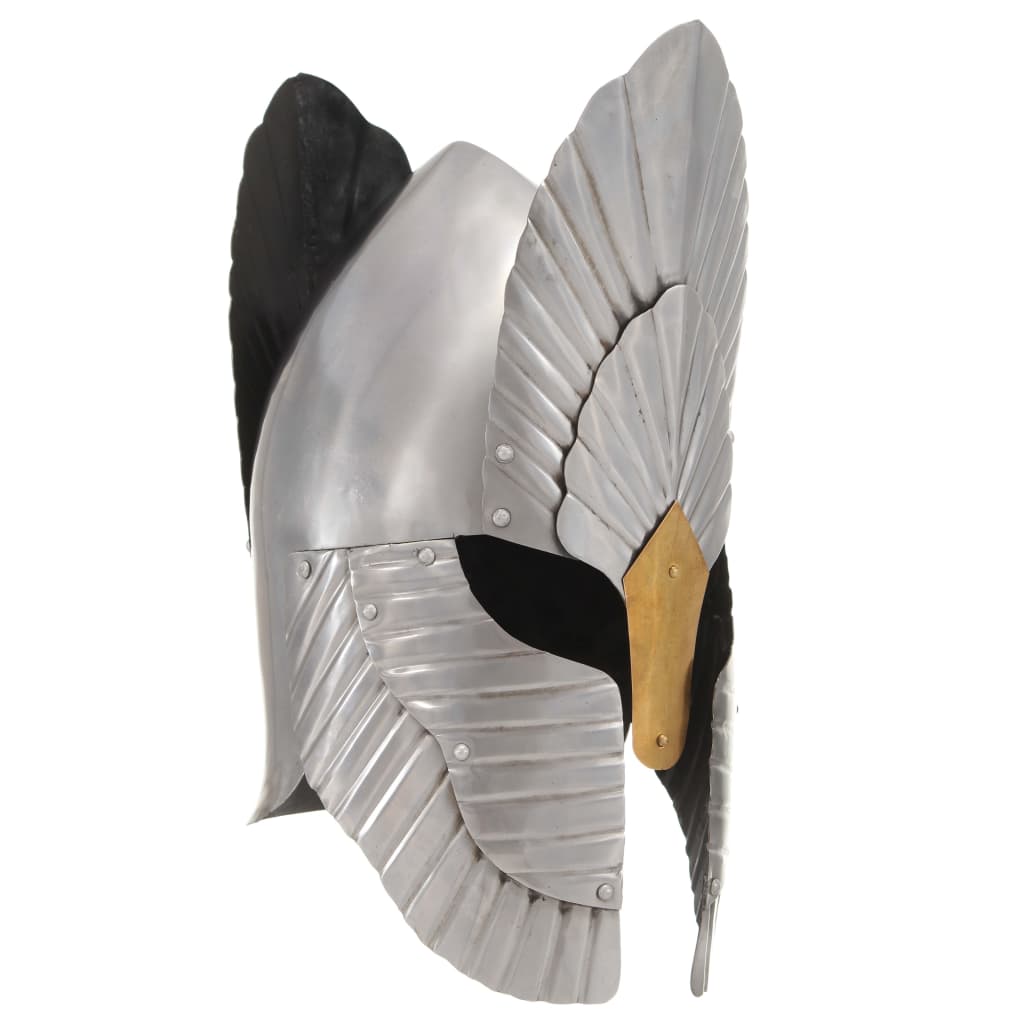 Ridderhelm middeleeuws replica LARP staal zilverkleurig is nu te koop bij PeponiXL, paradijselijk wonen!
