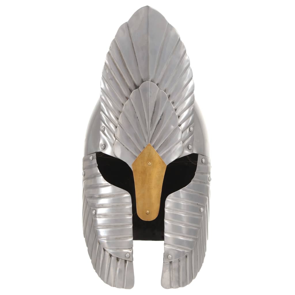 Ridderhelm middeleeuws replica LARP staal zilverkleurig is nu te koop bij PeponiXL, paradijselijk wonen!