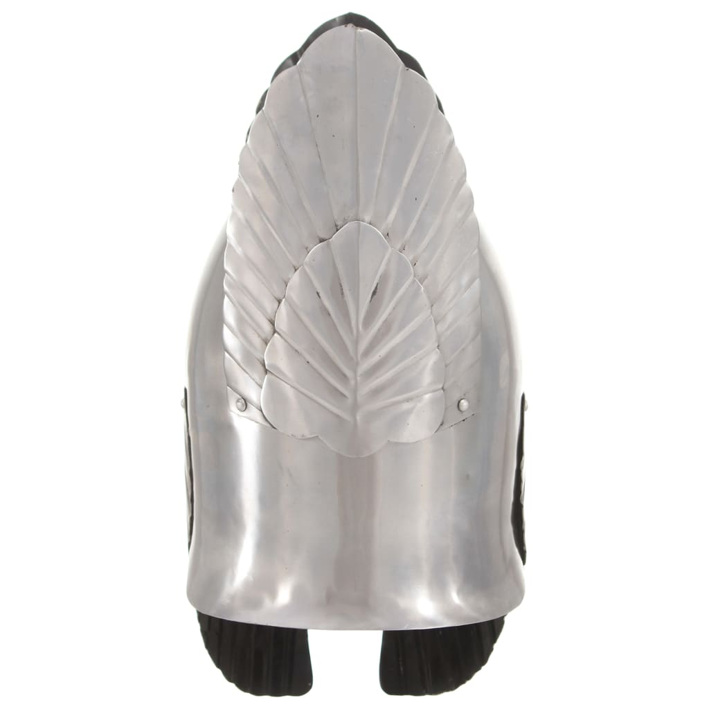 Ridderhelm middeleeuws replica LARP staal zilverkleurig is nu te koop bij PeponiXL, paradijselijk wonen!