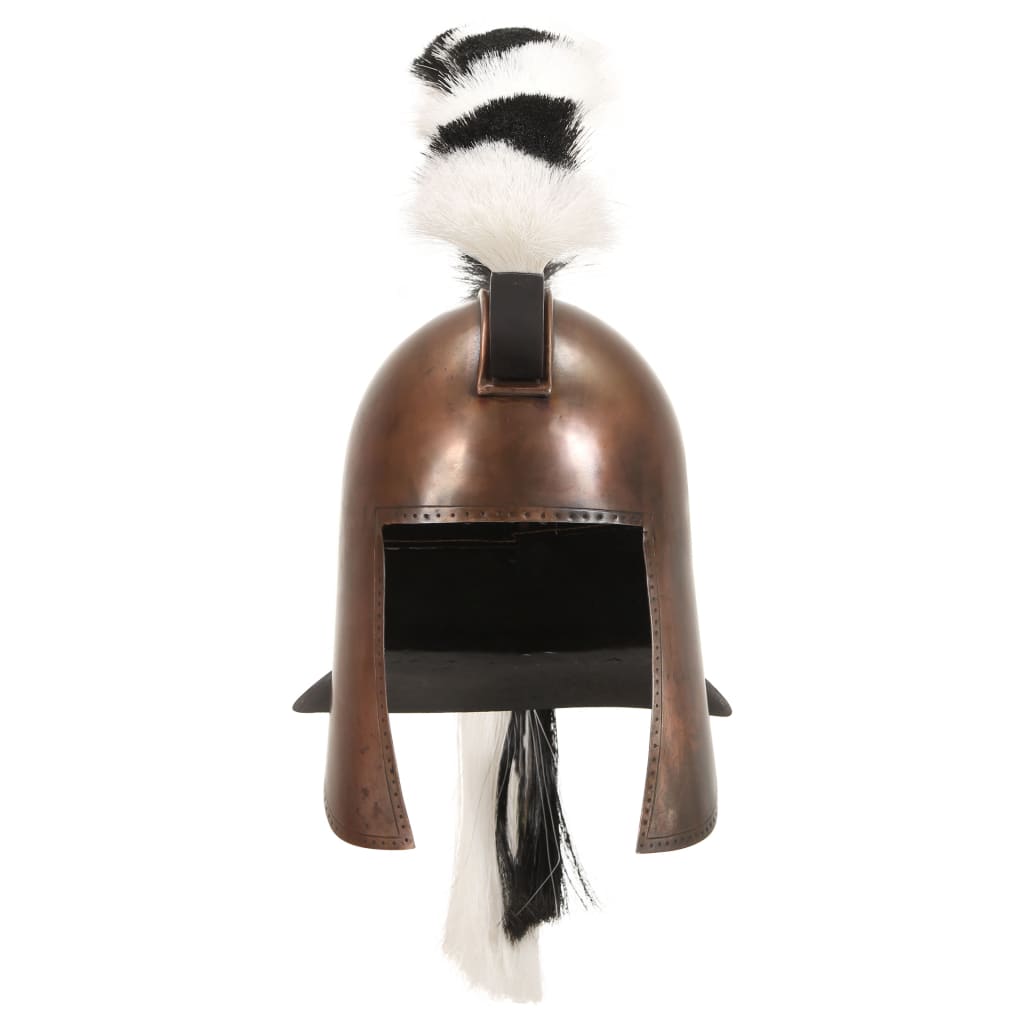 Soldatenhelm Grieks replica LARP staal koperkleurig is nu te koop bij PeponiXL, paradijselijk wonen!