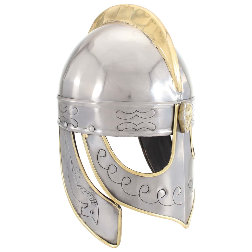 Beowulfhelm replica LARP staal zilverkleurig is nu te koop bij PeponiXL, paradijselijk wonen!