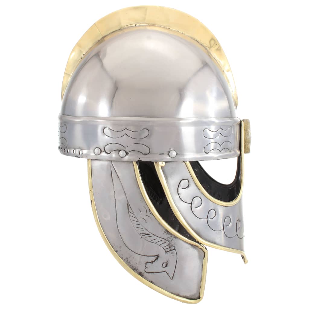 Beowulfhelm replica LARP staal zilverkleurig is nu te koop bij PeponiXL, paradijselijk wonen!