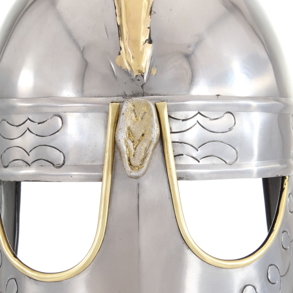 Beowulfhelm replica LARP staal zilverkleurig is nu te koop bij PeponiXL, paradijselijk wonen!