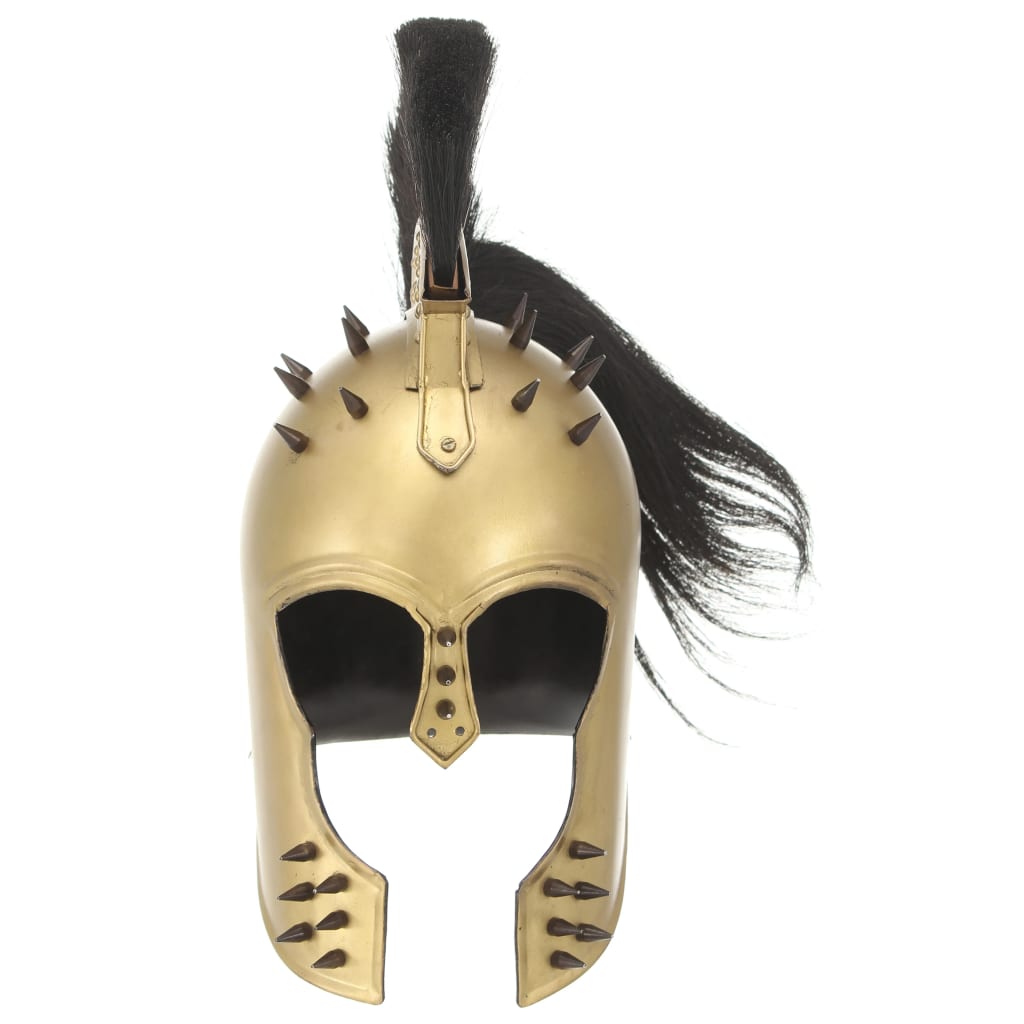 Soldatenhelm Grieks replica LARP staal messingkleurig is nu te koop bij PeponiXL, paradijselijk wonen!