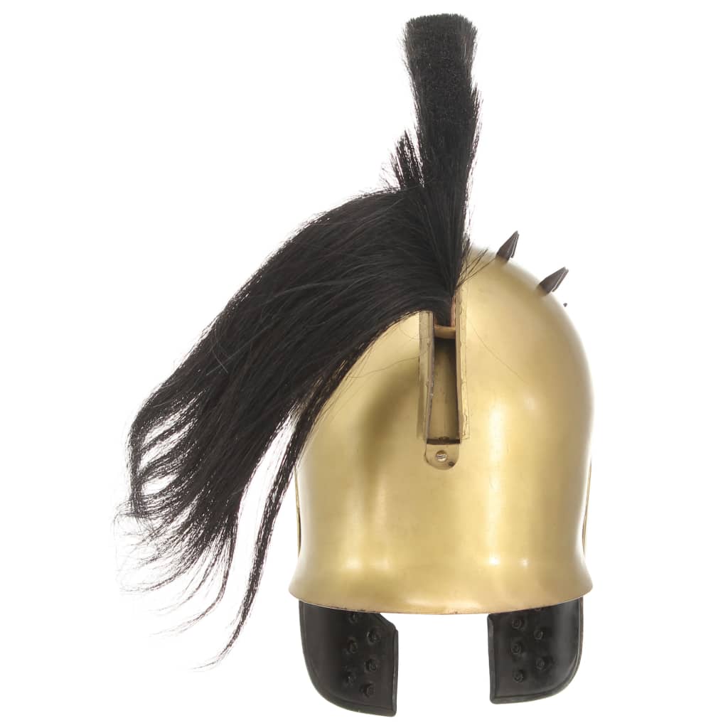 Soldatenhelm Grieks replica LARP staal messingkleurig is nu te koop bij PeponiXL, paradijselijk wonen!