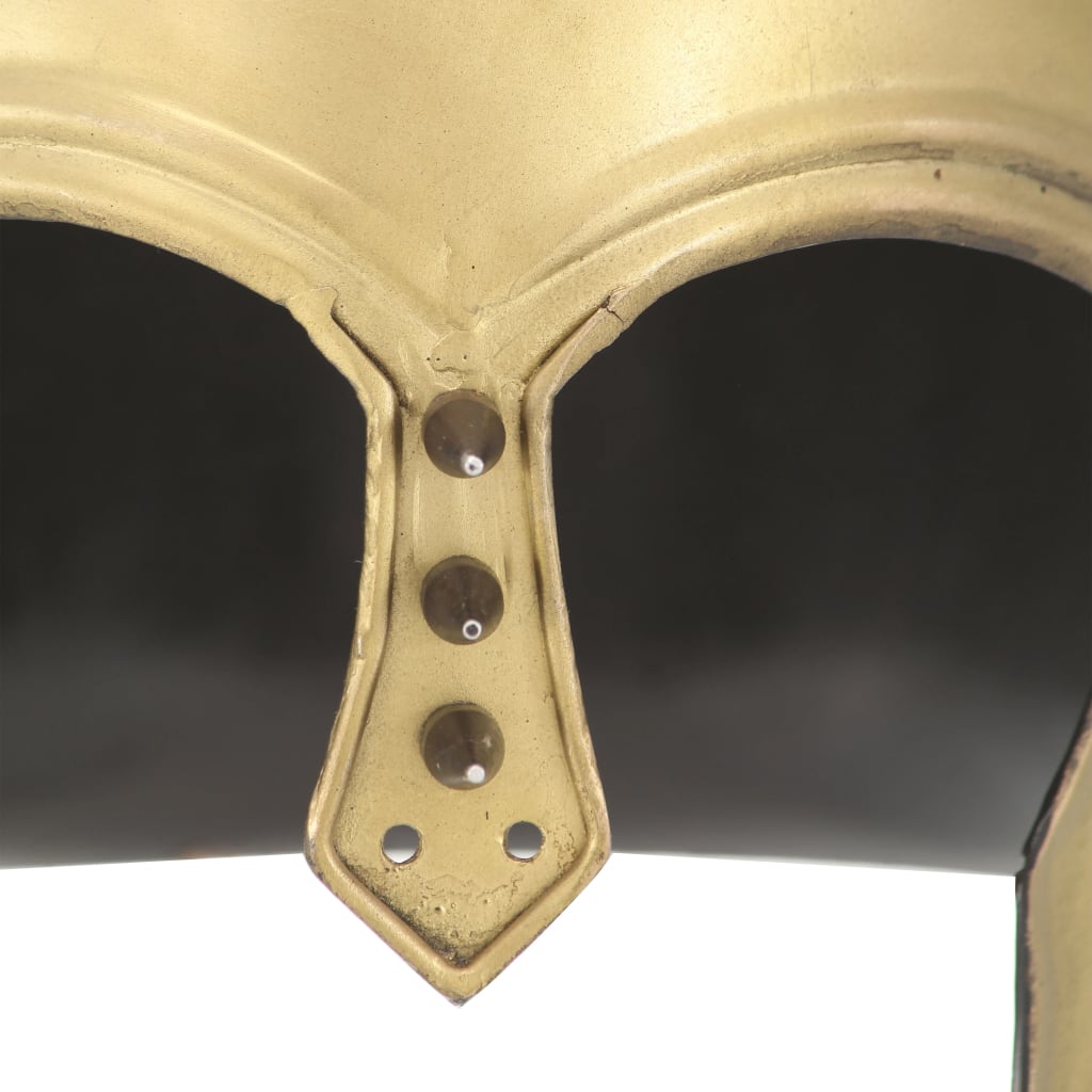 Soldatenhelm Grieks replica LARP staal messingkleurig is nu te koop bij PeponiXL, paradijselijk wonen!