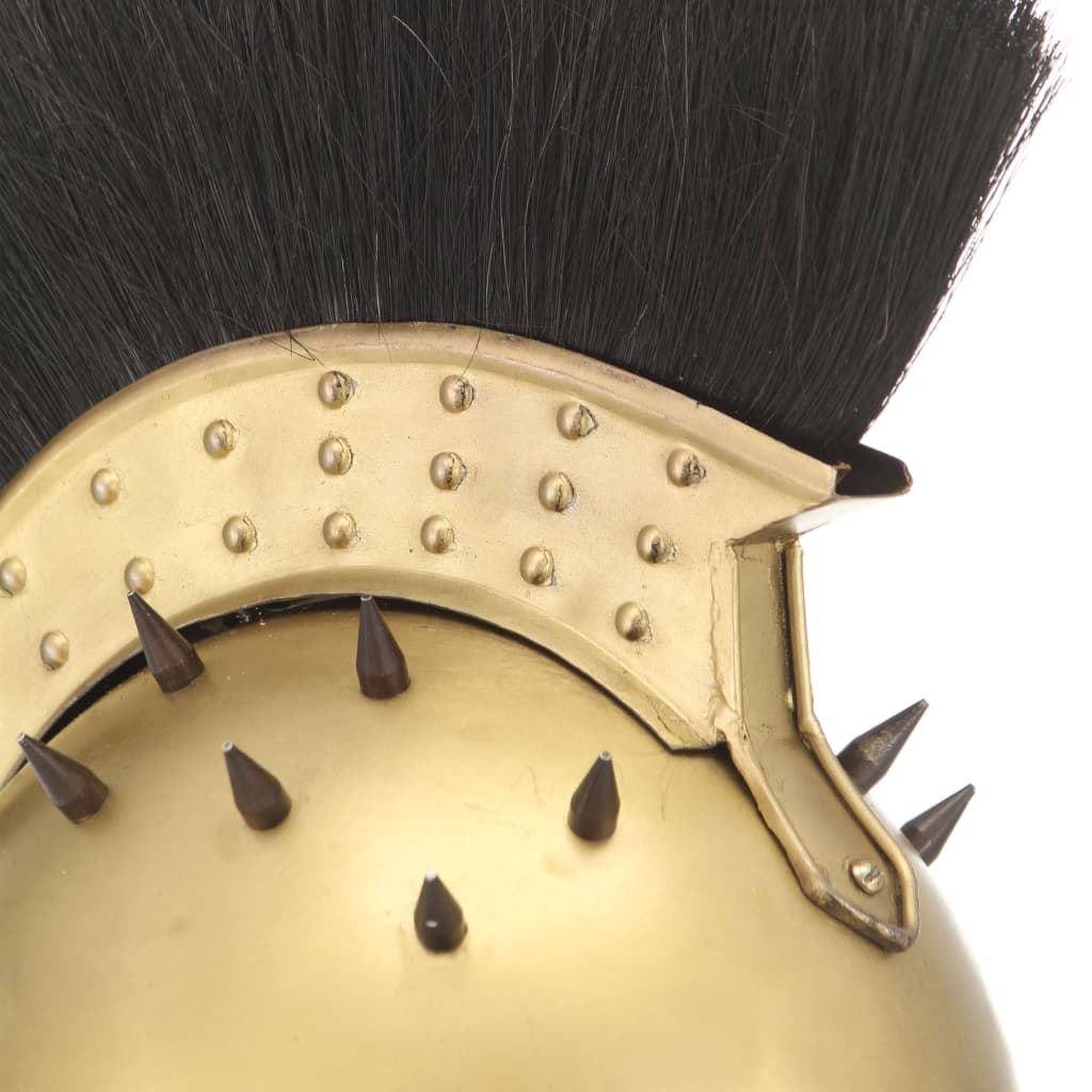 Soldatenhelm Grieks replica LARP staal messingkleurig is nu te koop bij PeponiXL, paradijselijk wonen!