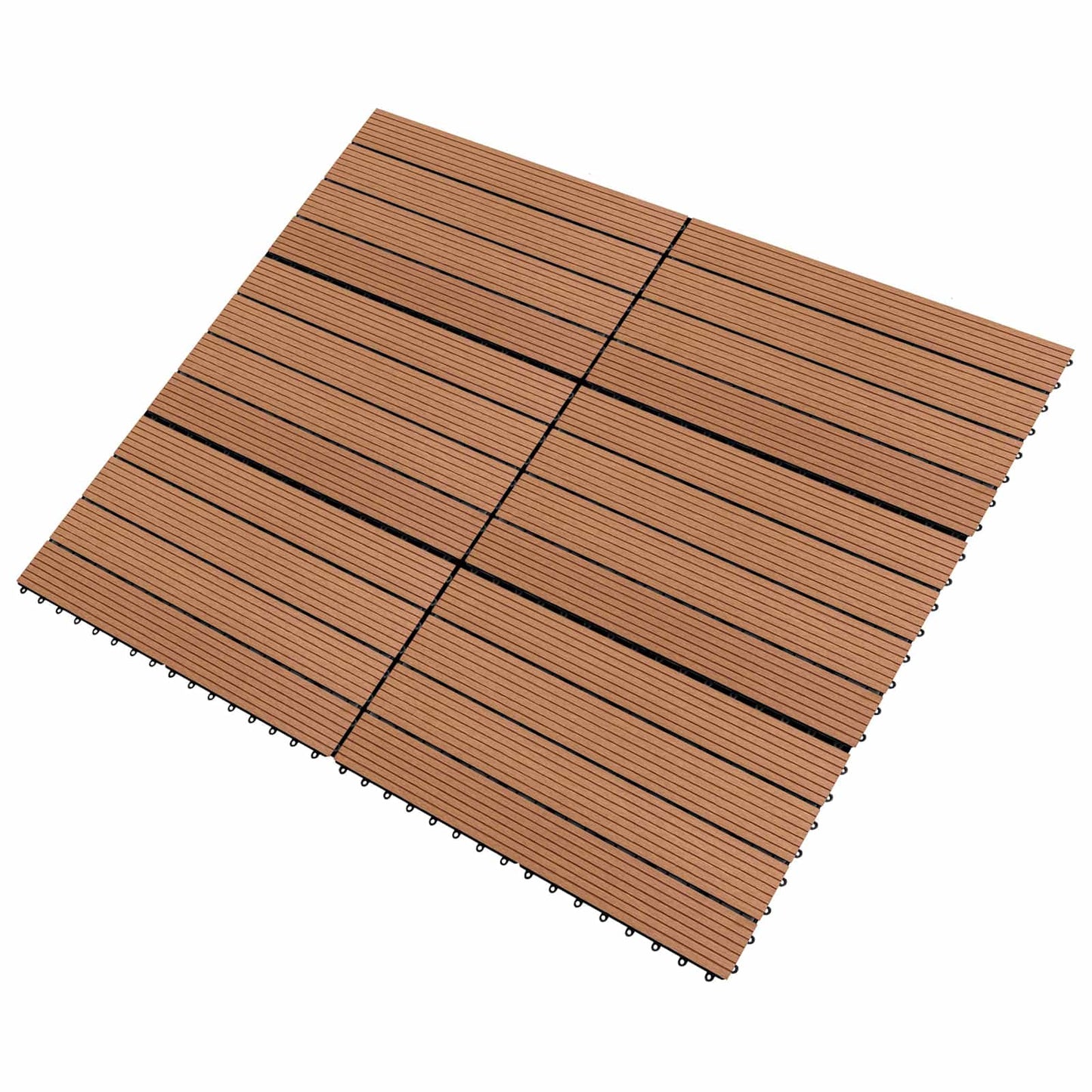 Terras Tegel 6 pcs Bruin 60 x 30 cm WPC is nu te koop bij PeponiXL, paradijselijk wonen!