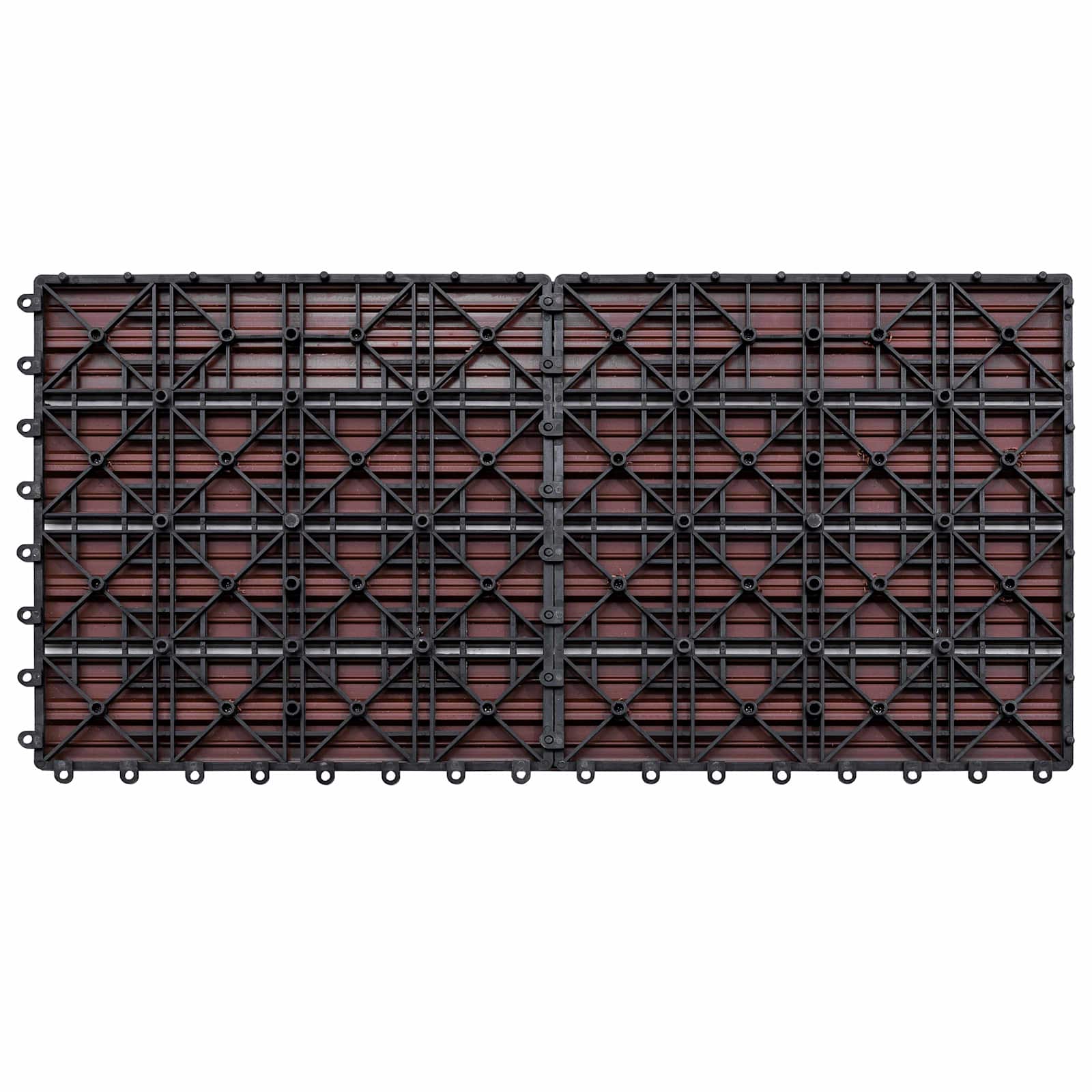 Terras Tegel 6 pcs Bruin 60 x 30 cm WPC is nu te koop bij PeponiXL, paradijselijk wonen!