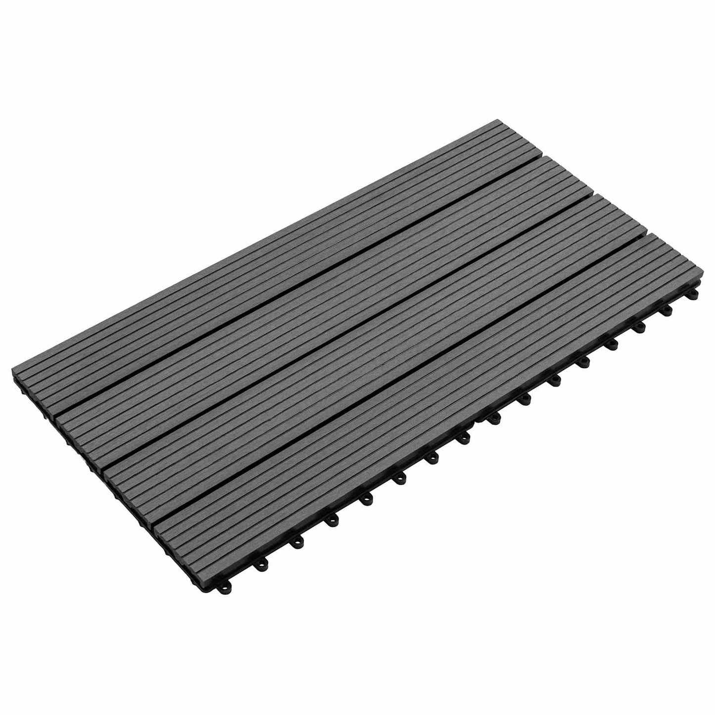 Terras Tegel 6 pcs Grijs 60 x 30 cm WPC is nu te koop bij PeponiXL, paradijselijk wonen!