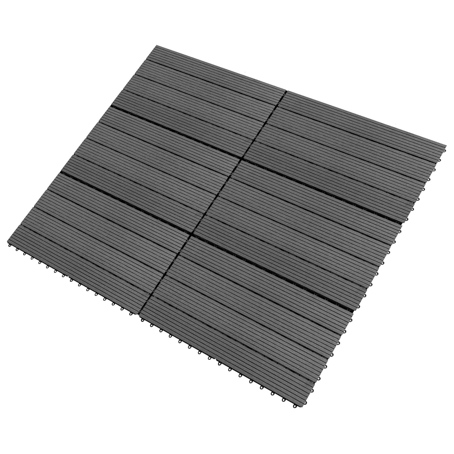 Terras Tegel 6 pcs Grijs 60 x 30 cm WPC is nu te koop bij PeponiXL, paradijselijk wonen!