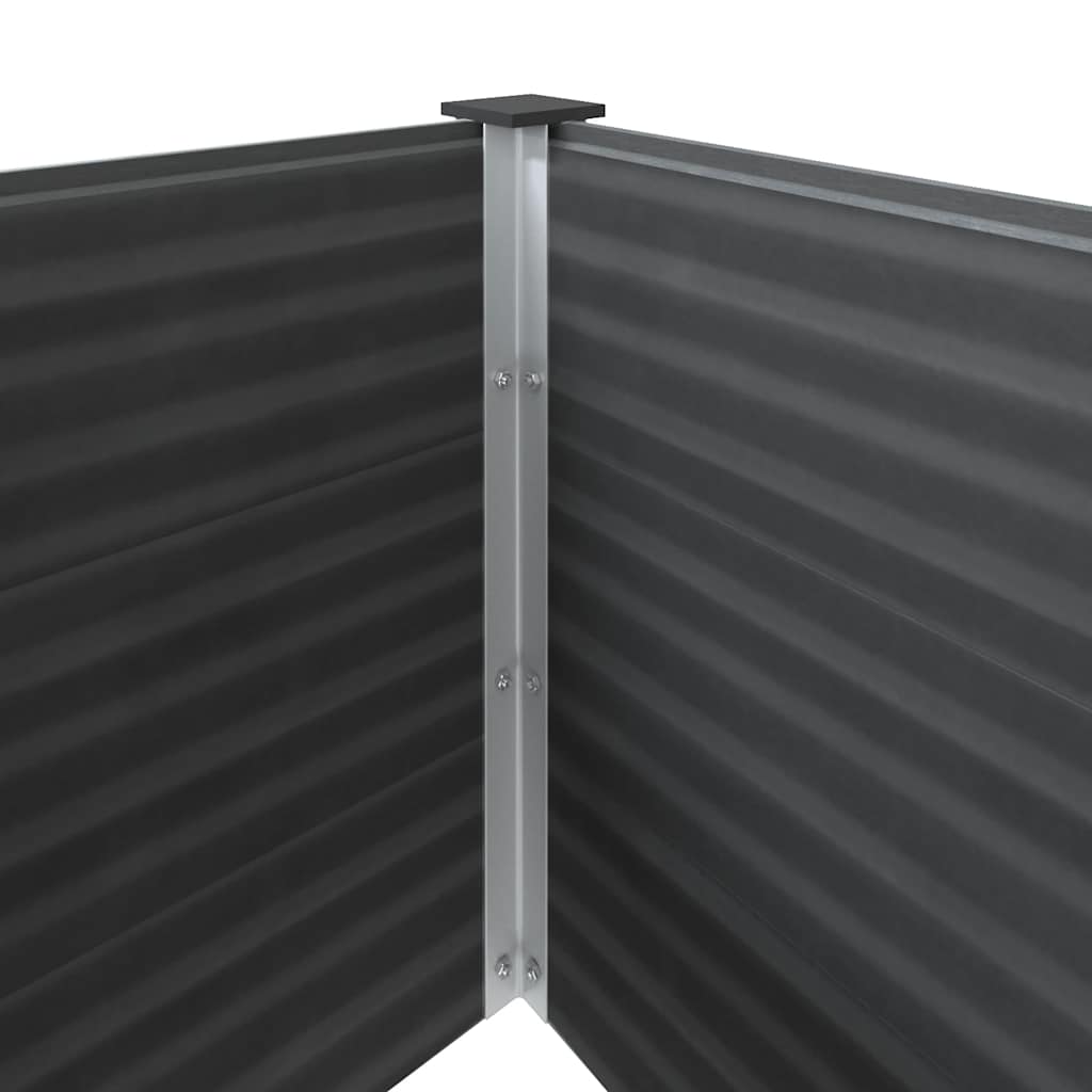 Plantenbak verhoogd 250x50x91 cm HKC grijs is nu te koop bij PeponiXL, paradijselijk wonen!