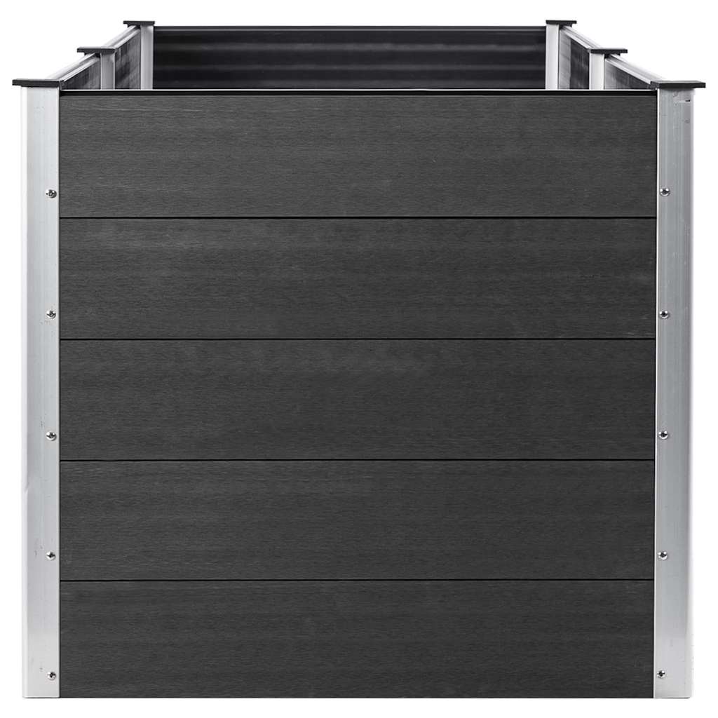 Plantenbak verhoogd 250x100x91 cm HKC grijs is nu te koop bij PeponiXL, paradijselijk wonen!