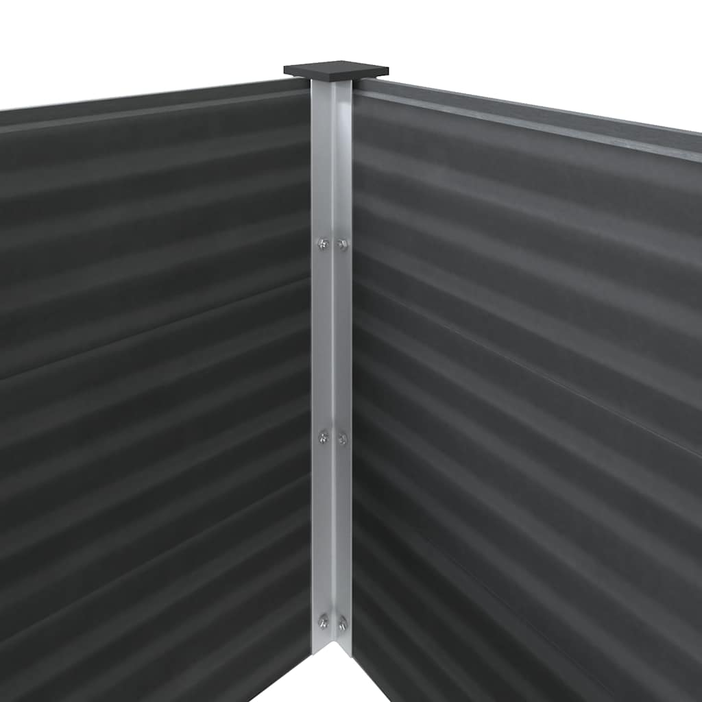 Plantenbak verhoogd 250x100x91 cm HKC grijs is nu te koop bij PeponiXL, paradijselijk wonen!